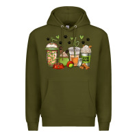 Army Green dog mom coffee Premium Hoodie - Jasminsmagicworld