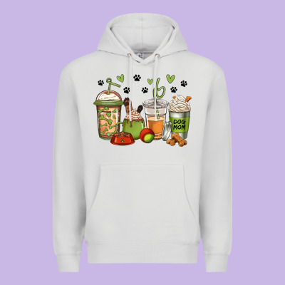 Dog Mom Coffee Premium Hoodie Designed By Jasminsmagicworld