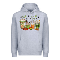 Heather Grey dog mom coffee Premium Hoodie - Jasminsmagicworld
