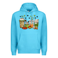 Ocean Blue dog mom coffee Premium Hoodie - Jasminsmagicworld