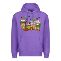 Purple dog mom coffee Premium Hoodie - Jasminsmagicworld