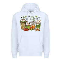 White dog mom coffee Premium Hoodie - Jasminsmagicworld