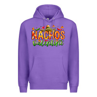 Purple Nachos Valentine Premium Hoodie - CowhideDigitalArt