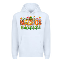 White Nachos Valentine Premium Hoodie - CowhideDigitalArt