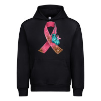 Black cancer ribbon and boxing gloves Urban Hoodie - AdoDesignShop