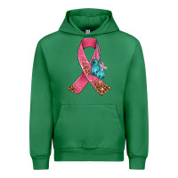 Emerald cancer ribbon and boxing gloves Urban Hoodie - AdoDesignShop