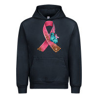 Navy cancer ribbon and boxing gloves Urban Hoodie - AdoDesignShop