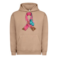 Pigment Burro cancer ribbon and boxing gloves Urban Hoodie - AdoDesignShop