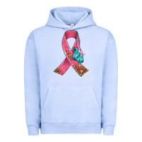 Pigment Grape Ice cancer ribbon and boxing gloves Urban Hoodie - AdoDesignShop