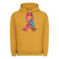 Pigment Peanut Butter cancer ribbon and boxing gloves Urban Hoodie - AdoDesignShop
