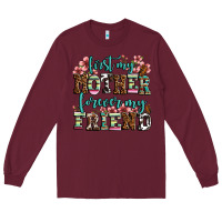Burgundy first my mother forever my friend Long Sleeve Tee - OliviaCreatesArt