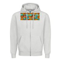 Dove Grey Farm life fall Zipper Hoodie - Artiststas