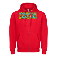 Red Farm life fall Zipper Hoodie - Artiststas