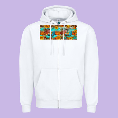 Farm Life Fall Zipper Hoodie Designed By Artiststas