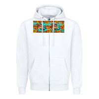 White Farm life fall Zipper Hoodie - Artiststas