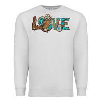 Dove Grey owl love Premium Sweatshirt - BarkalooDesign