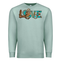 Seafoam owl love Premium Sweatshirt - BarkalooDesign