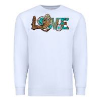 White owl love Premium Sweatshirt - BarkalooDesign