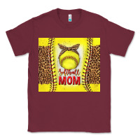 Burgundy softball with leopard tumbler tbs Classic Tee - TumblerDesignByShophia