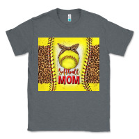 Charcoal Heather softball with leopard tumbler tbs Classic Tee - TumblerDesignByShophia