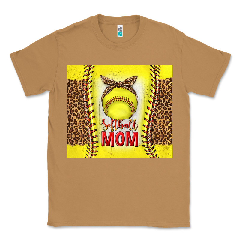 Softball With Leopard Tumbler Tbs Classic Tee by TumblerDesignByShophia | Teevron