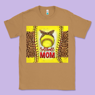 Softball With Leopard Tumbler Tbs Classic Tee Designed By Tumblerdesignbyshophia