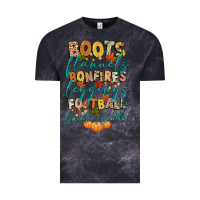 Cloud Black boots flannels bonfires football Vintage Tee - CowGirlArtShop