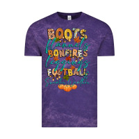 Cloud Purple boots flannels bonfires football Vintage Tee - CowGirlArtShop