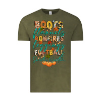 Vintage Olive boots flannels bonfires football Vintage Tee - CowGirlArtShop