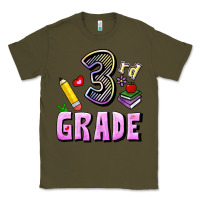 Army Green Third Grade Classic Tee - RanaPortraitStore
