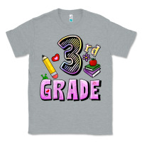 Heather Grey Third Grade Classic Tee - RanaPortraitStore