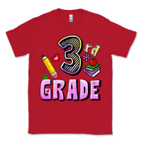 Red Third Grade Classic Tee - RanaPortraitStore