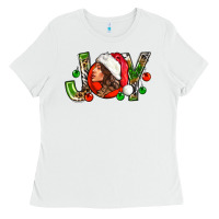 White Joy with woman Ladies Tee - NancyCooperArtShop