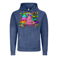 Vintage Denim pride christmas trees Vintage Hoodie - HowdyJamesFarm