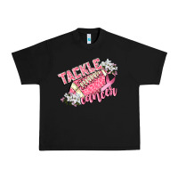 Black tackle cancer Urban Heavy Tee - CowGirlArtShop