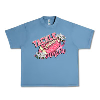Pebble Blue tackle cancer Urban Heavy Tee - CowGirlArtShop