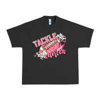 Pigment Black tackle cancer Urban Heavy Tee - CowGirlArtShop