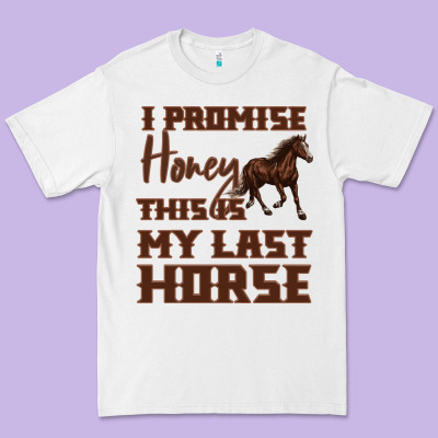 I Promise Honey This Is My Last Horse Premium Tee Designed By Bettercallsaul