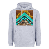 Heather Grey western  sunflower turquise gemstone  tumbler Heavyweight Hoodie - BarkalooDesign