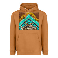 Meerkat western  sunflower turquise gemstone  tumbler Heavyweight Hoodie - BarkalooDesign