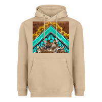 Western  Sunflower Turquise Gemstone  Tumbler Heavyweight Hoodie | Teevron