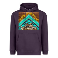 Plum western  sunflower turquise gemstone  tumbler Heavyweight Hoodie - BarkalooDesign