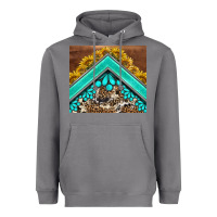 Storm western  sunflower turquise gemstone  tumbler Heavyweight Hoodie - BarkalooDesign