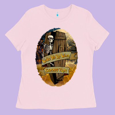 Wake Me Up When Summer Ends Ladies Tee Designed By Texasbilliewilder