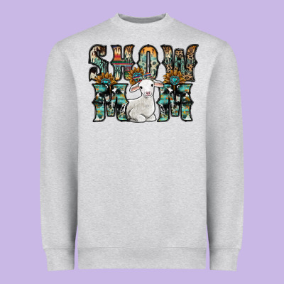 Show Mom Sheep Heavyweight Sweatshirt Designed By Sublimationcraftshop
