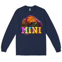 Navy basketball mini Long Sleeve Tee - OliviaCreatesArt