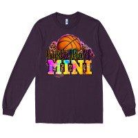Plum basketball mini Long Sleeve Tee - OliviaCreatesArt