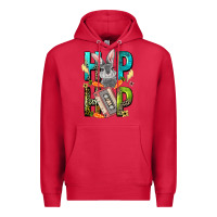 Cardinal Western hip hop Bunny Easter Day Premium Hoodie - LillyAllenDesigns