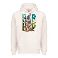 Pale Pink Western hip hop Bunny Easter Day Premium Hoodie - LillyAllenDesigns