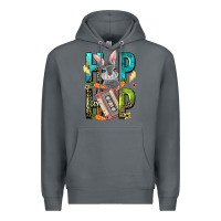 Rock Western hip hop Bunny Easter Day Premium Hoodie - LillyAllenDesigns